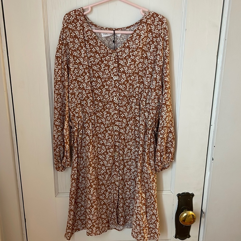 Zara Girl Floral Dress Flowers 8 NWT